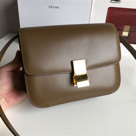 celine box 焦糖色|Celine box bag.